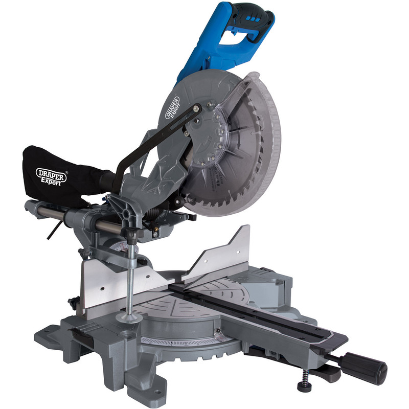 Draper 2000W Double Bevel Sliding Compound Mitre Saw 230V 255mm