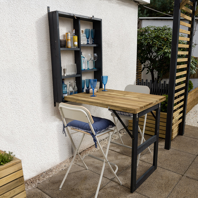Forest Garden Fold Down Wall Mounted Garden Bar