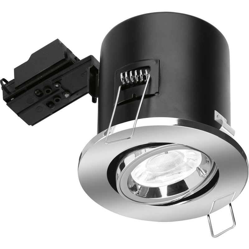 Enlite Adjustable Fire Rated GU10 Downlight EN-FD102PC Chrome
