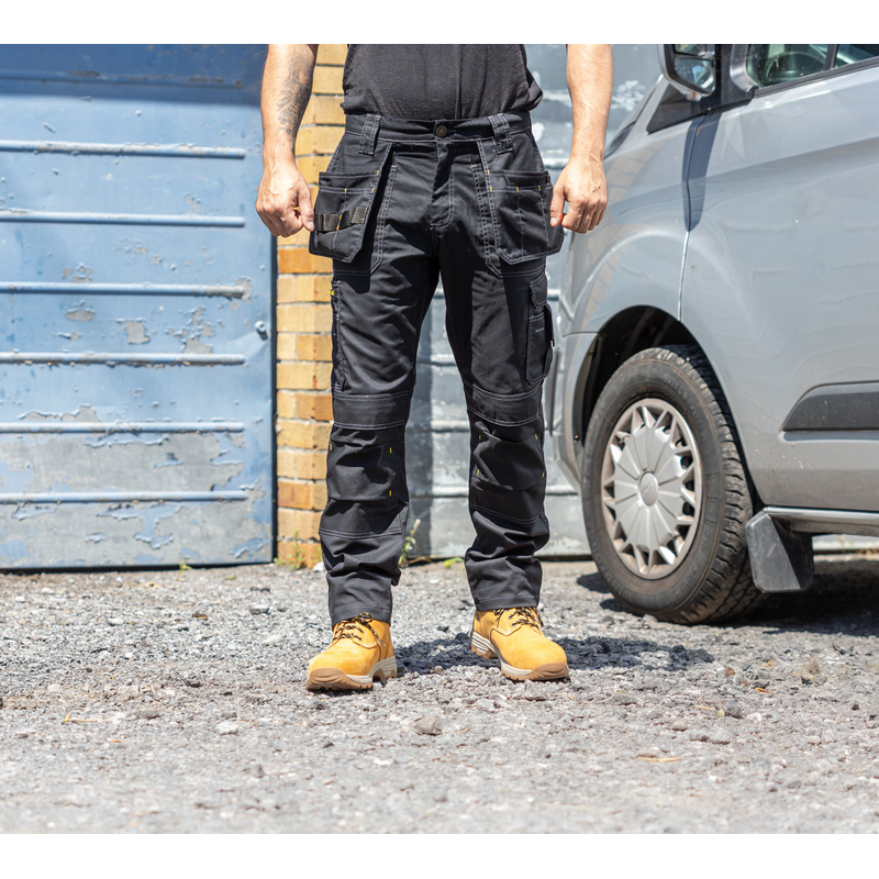 Stanley Huntsville Holster Pocket Trousers 32" S Black