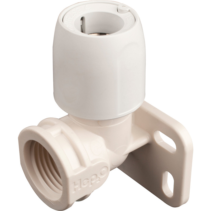 Hep2O Wall Plate Elbow 15mm x 1/2"