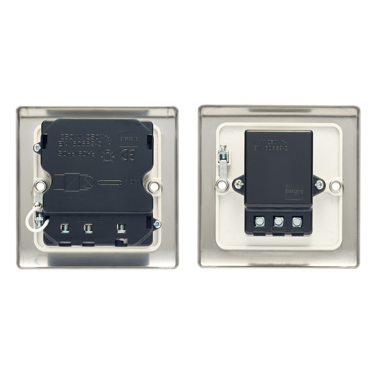 Energenie MiHome Smart Light Switch 1 Gang Master Slave 13A Steel