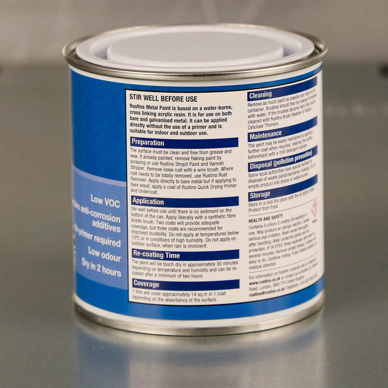 Rustins Quick Dry Metal Paint Smooth Satin 500ml White