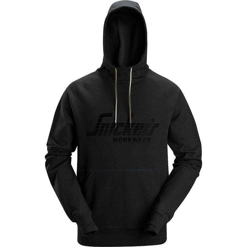 Snickers 2894 Logo Hoodie Black Large
