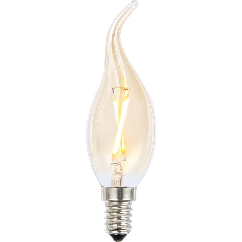Vintage LED Flame Tip Candle Bulb Lamp 2W SES 180lm Tint