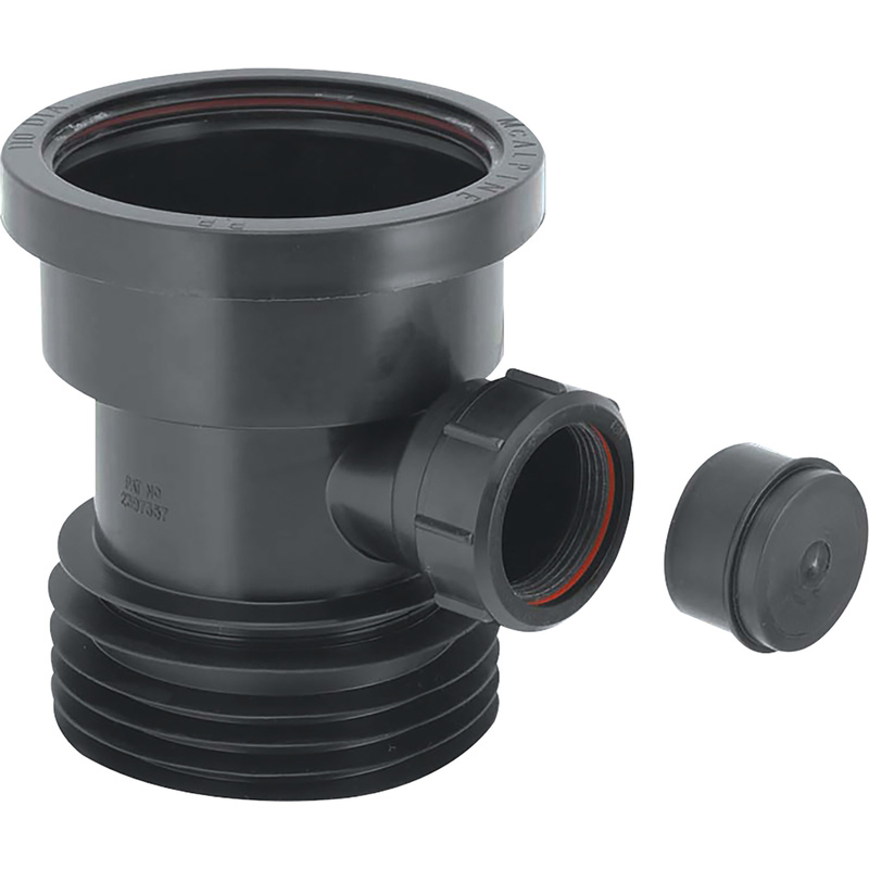 McAlpine DC1-BL-BO Drain Connector with 1 1/2in Pipe Boss 4"/100mm