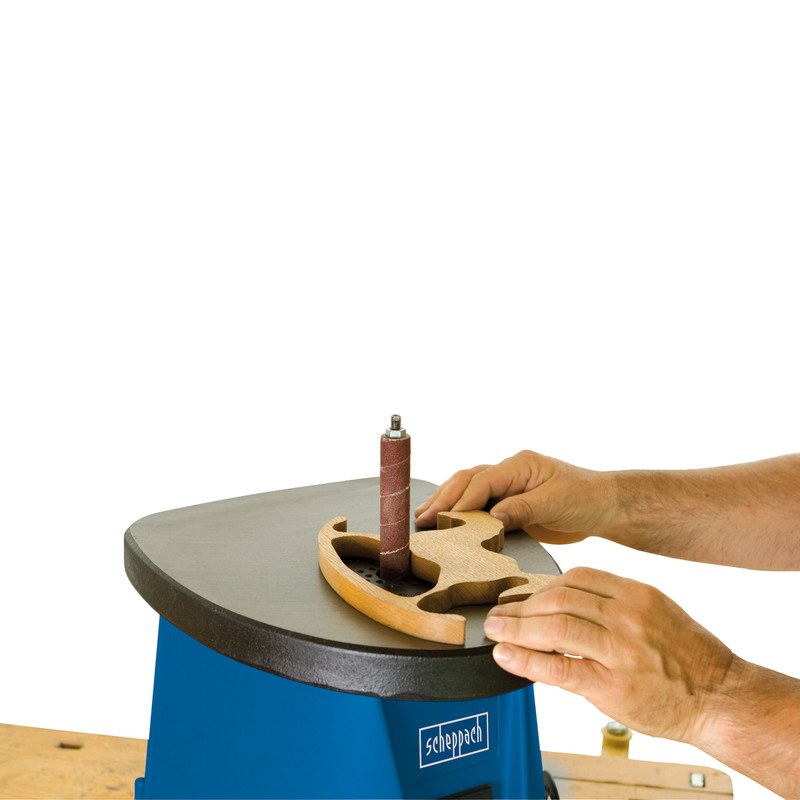 Scheppach OSM100 450W 76mm Oscillating Sander with Sanding Sleeve Kit 230V