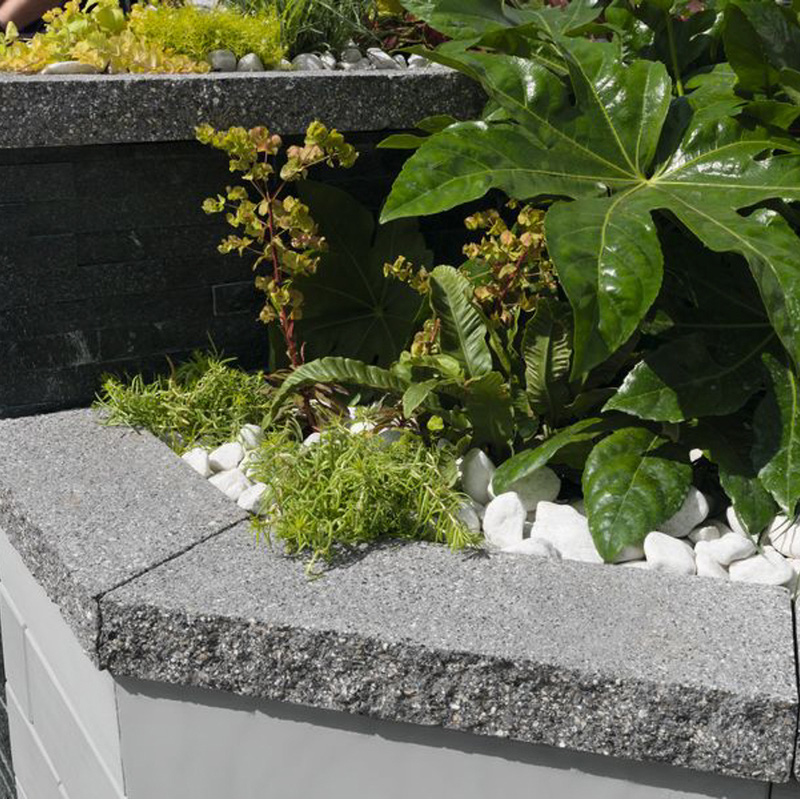 Marshalls Argent Coping / Edging Stones Dark 600 x 136 x 50mm