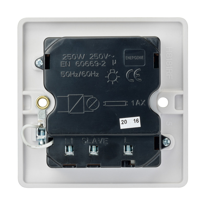 Energenie MiHome Smart Light Switch 1 Gang Dimmer 13A White