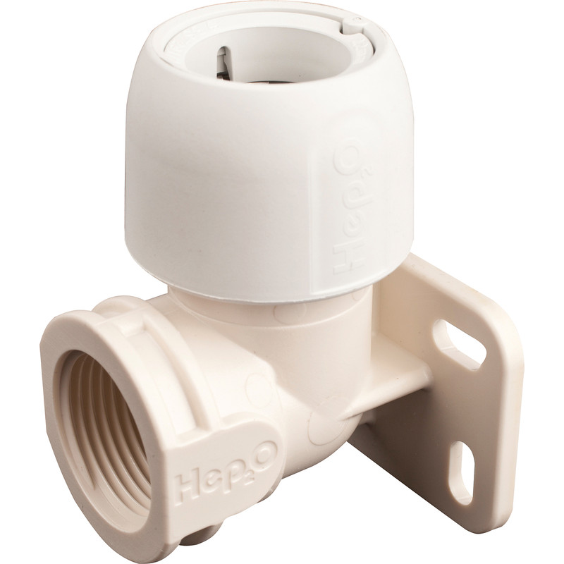 Hep2O Wall Plate Elbow 22mm x 3/4"