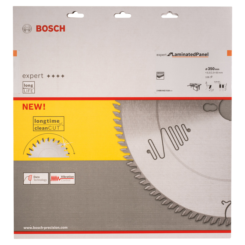 Bosch EXPERT Laminated Panel Circular Saw Blade 350 x 30 x 108T