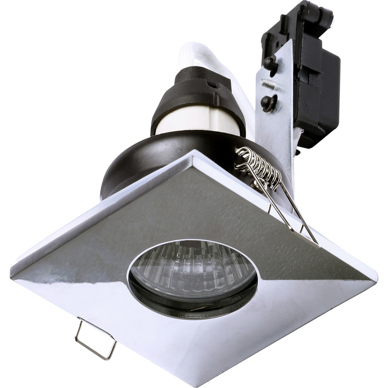 SPA Square Shower Light GU10 7W IP65 Chrome