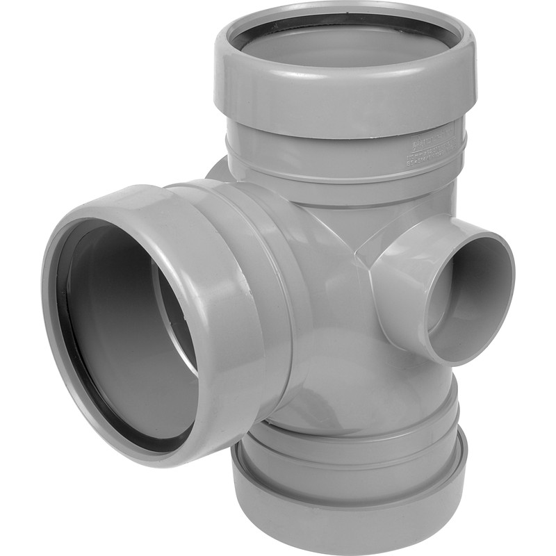 Branch 110mm 92.5° Triple Grey