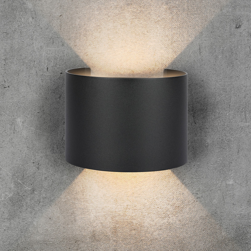 V-TAC 5W LED IP65 Wall Light with Adjustable Beam Angle Black 700lm 4000K