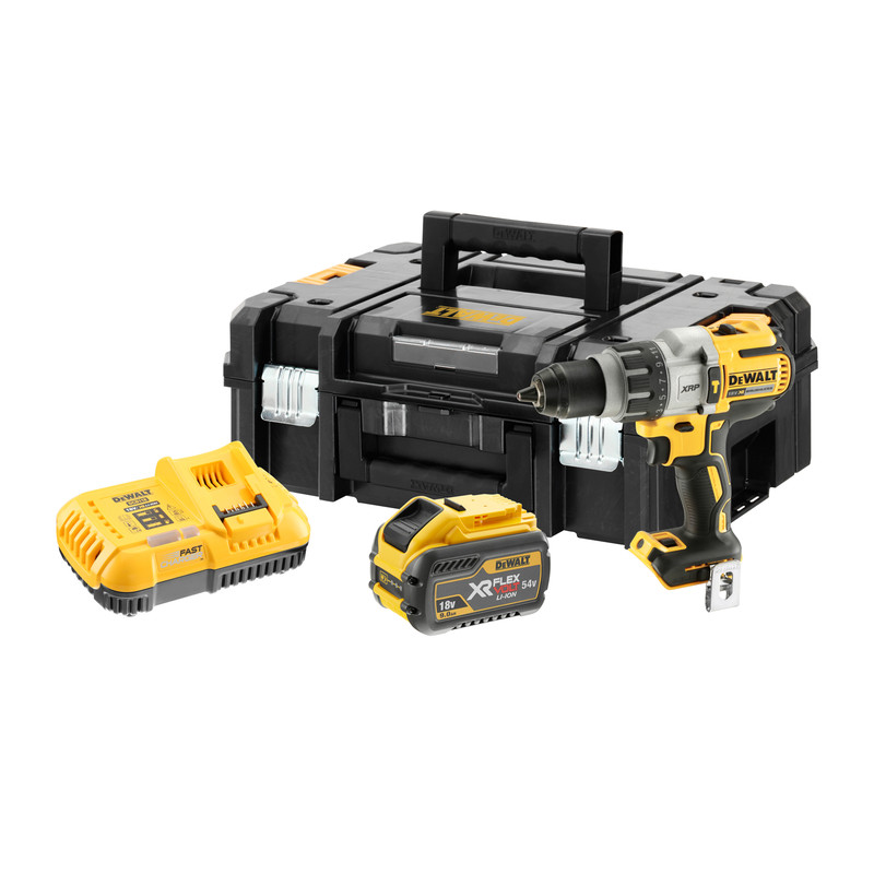 DeWalt DCD996 18V XR Cordless Brushless 3 Speed Combi Drill 1 x 9.0Ah