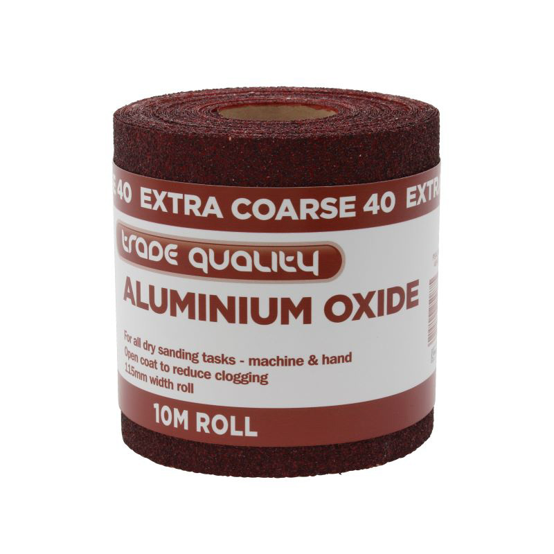 Aluminium Oxide Sanding Roll 115mm 40 Grit 10m
