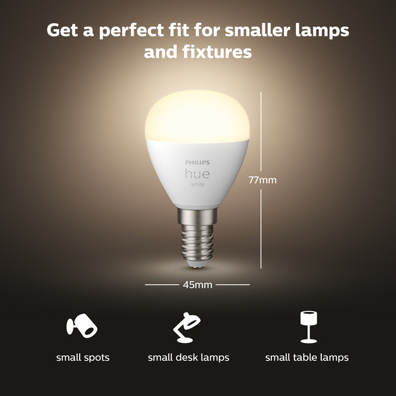 Philips Hue White Bluetooth Lamp Luster E14