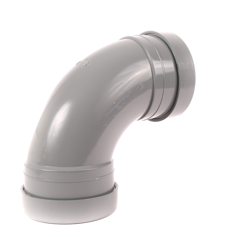Bend 110mm 92.5° Double Socket Grey