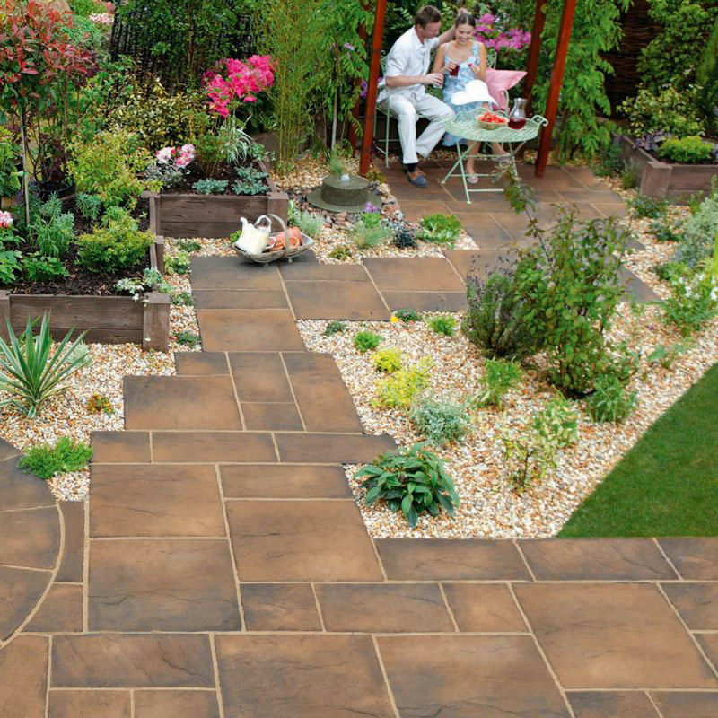 Marshalls Heritage Paving Slabs Weathered York 300 x 300 x 38mm