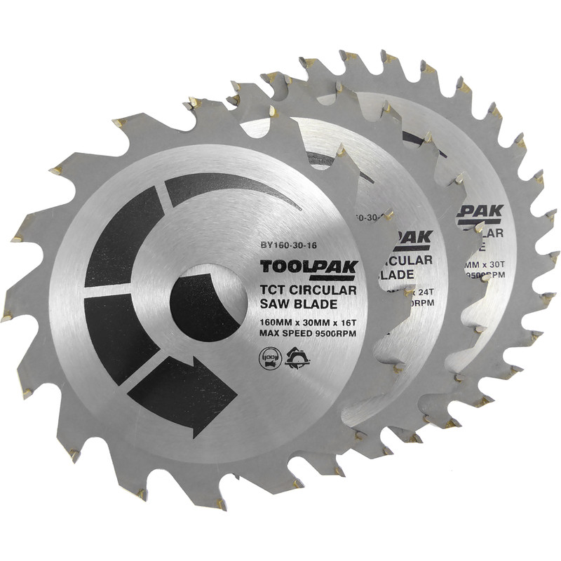Toolpak TCT Circular Saw Blades 160 x 30mm