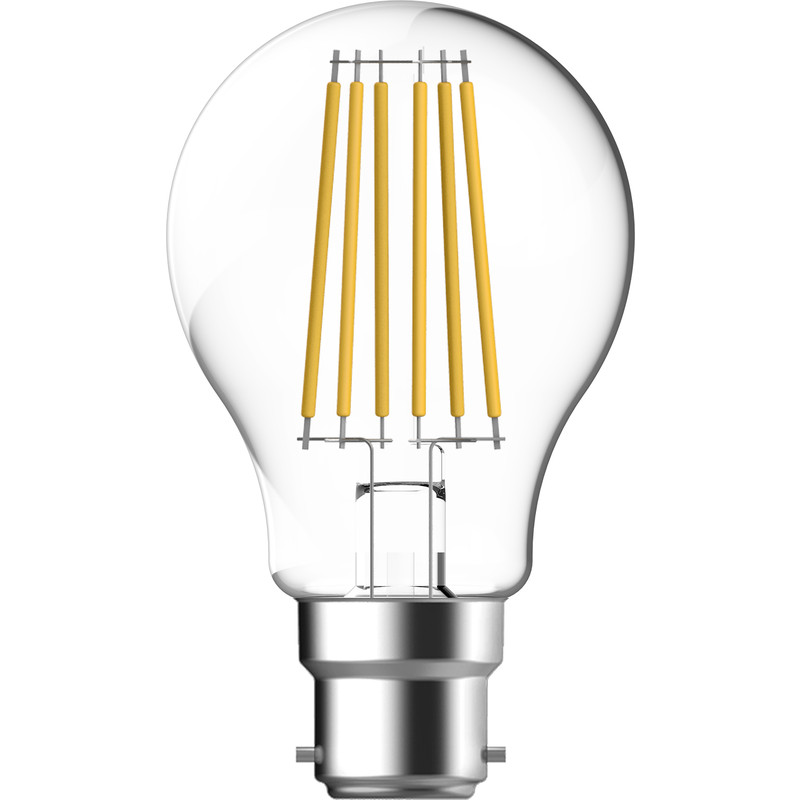 Energetic LED Filament Clear GLS Lamp 7.5W BC 806lm