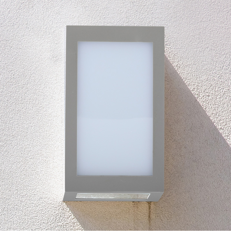 V-TAC 12W LED IP65 Wall Light Grey 1250lm 3000K