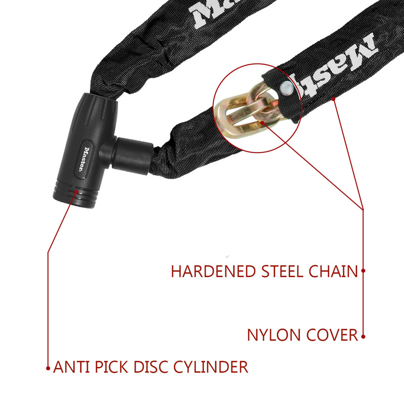 Master Lock Chain Lock Integrated Keyed Lock