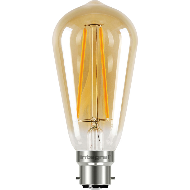Integral LED Sunset Vintage ST64 Squirrel Cage Lamp 2.5W BC 170lm Tint