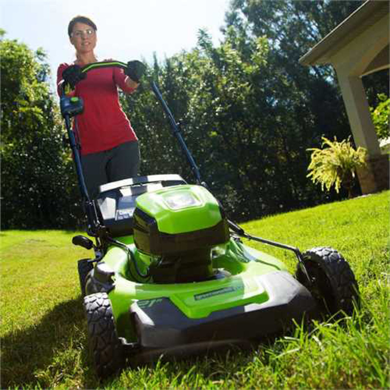 Greenworks 60V DigiPro 46cm (18") Hand Push Cordless Lawnmower 1 x 2.0Ah