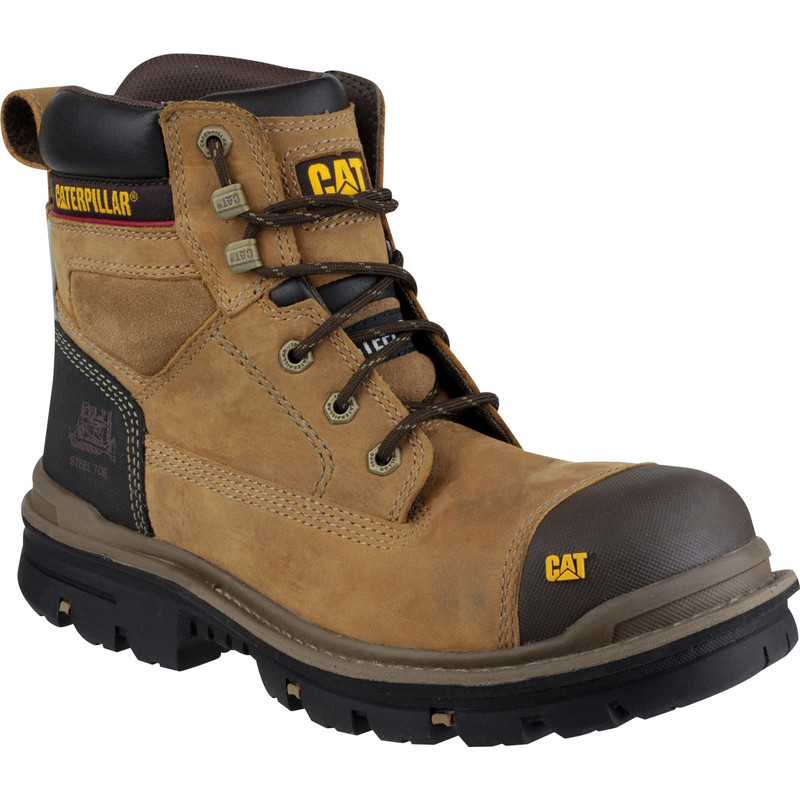 Caterpillar Gravel Safety Boots Dark Beige Size 6