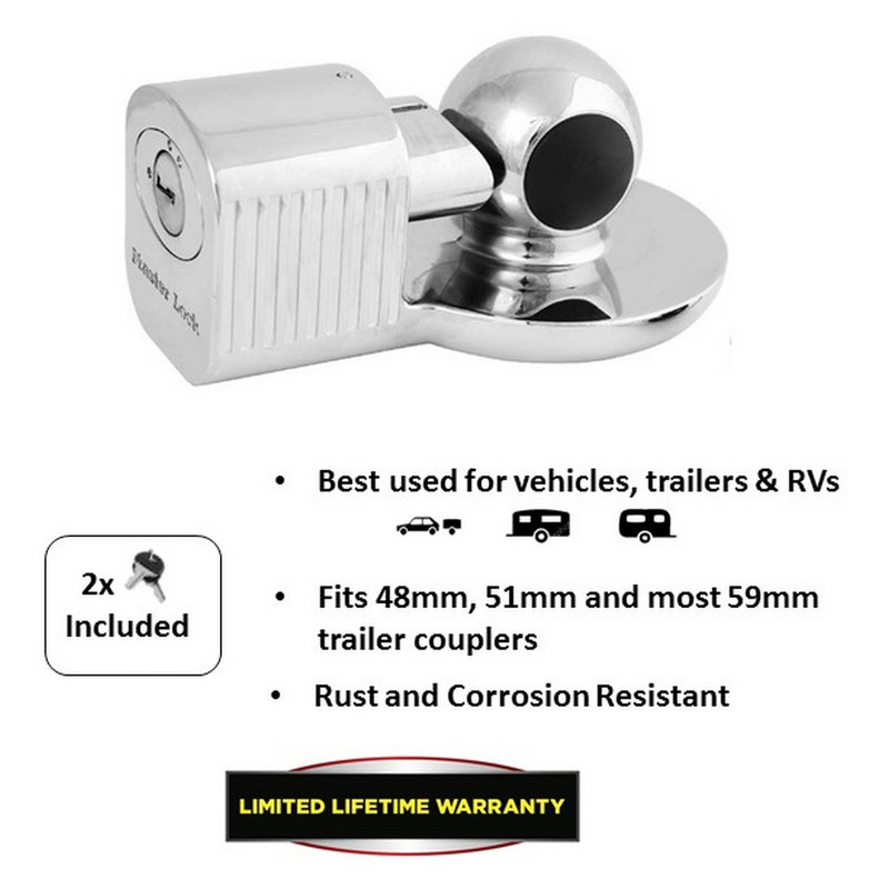 Master Lock Universal Coupler Lock 60 x 135 x 90mm