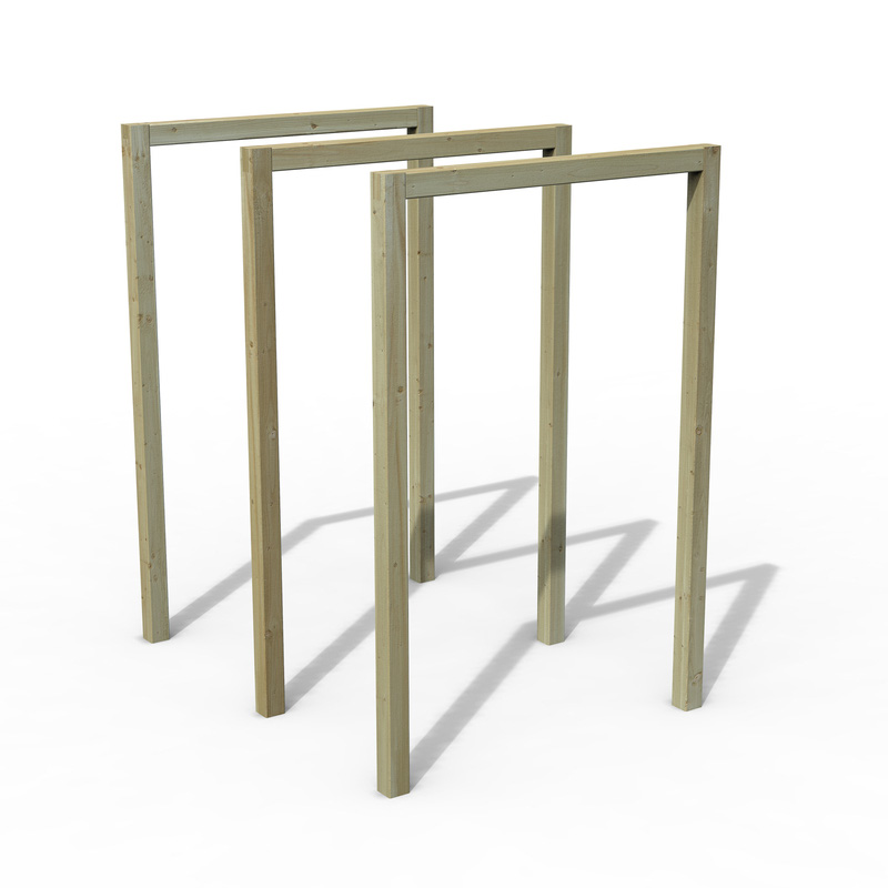 Forest Garden Sleeper Arch 240cm(h) x 160cm(w) x 95cm(d)