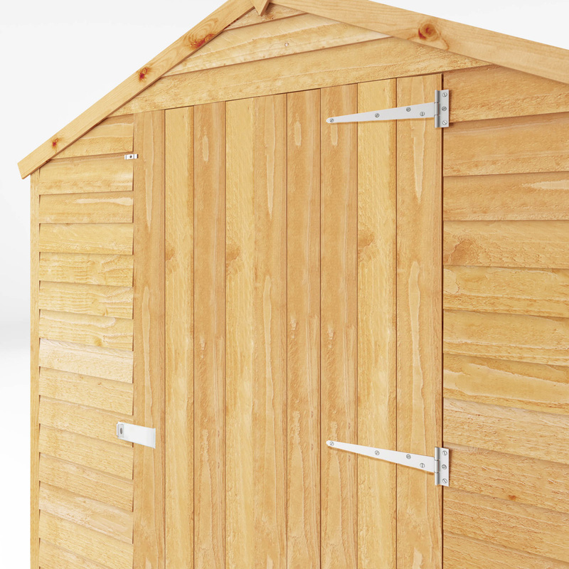 Mercia Overlap Apex Windowless Shed 8' x 6' - Single Door