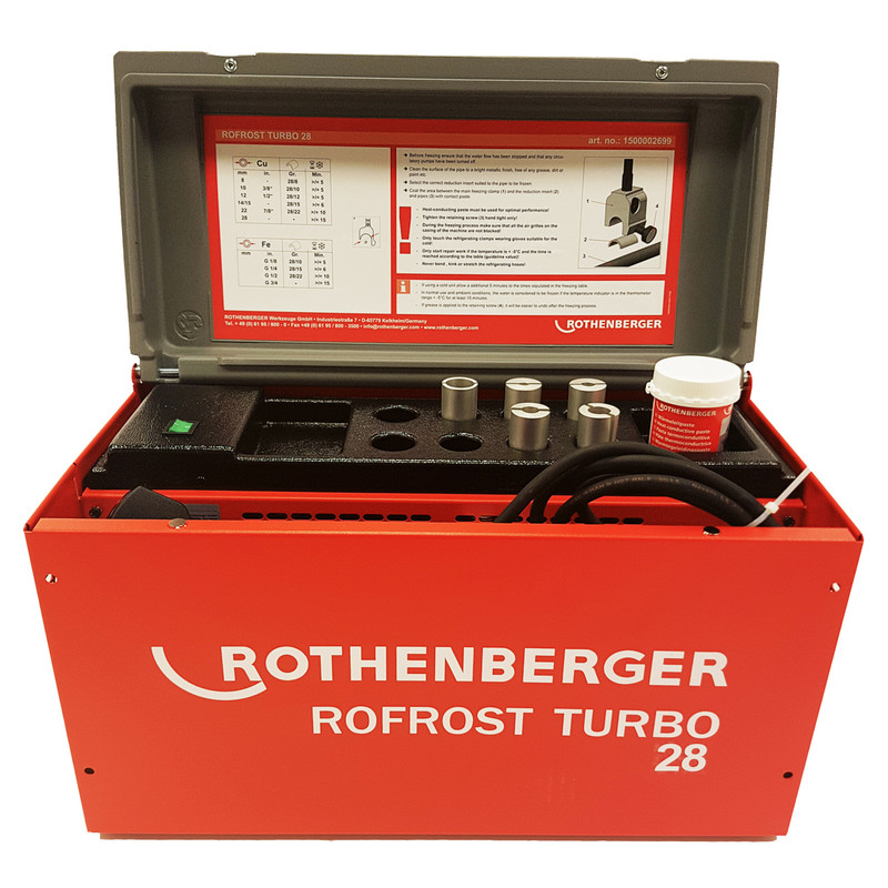 Rothenberger Rofrost 28 Turbo Electric Pipe Freezer 8-28mm