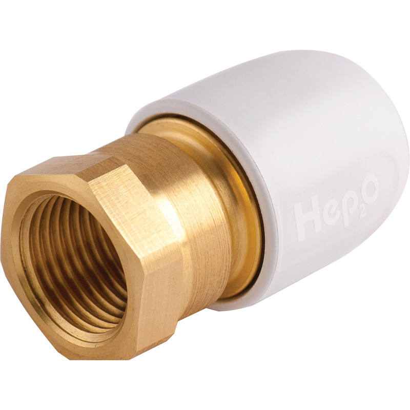 Hep2O Female Adaptor Brass Socket 10mm x 1/2"