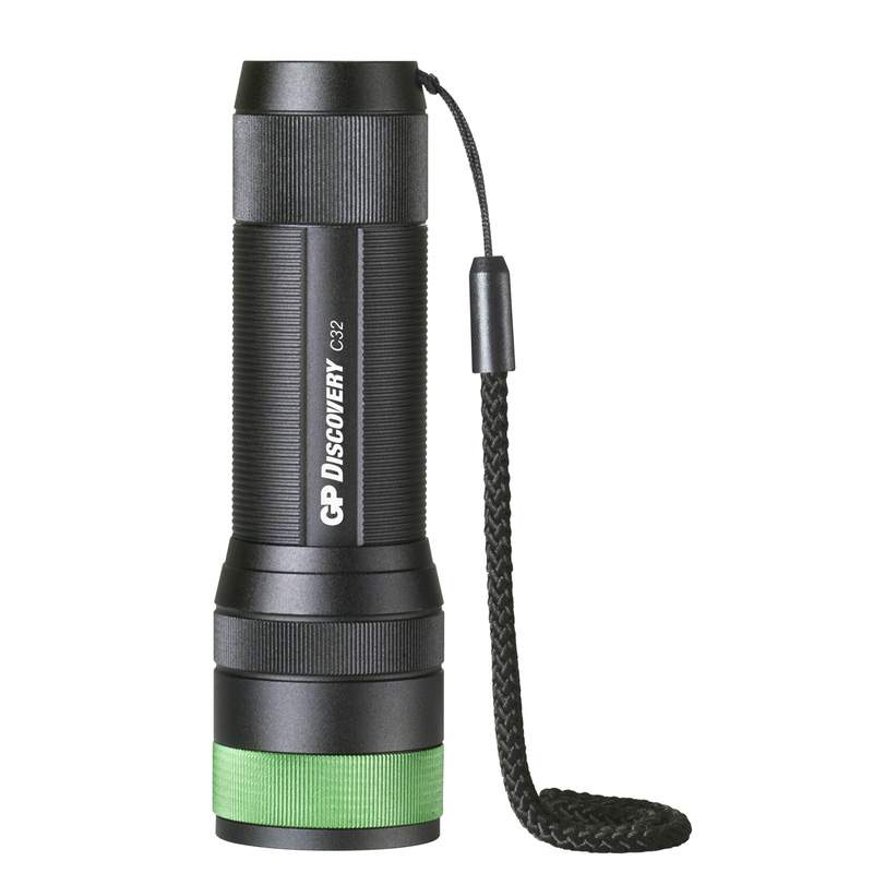 GP DISCOVERY C32 Twin Light + Strobe LED Torch IPX4 300lm