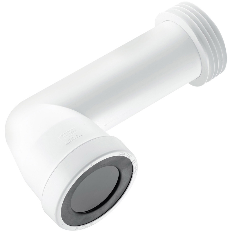 McAlpine WC-CON8E 90? Adjustable Length Pan Connector 4"/110mm Extended Inlet