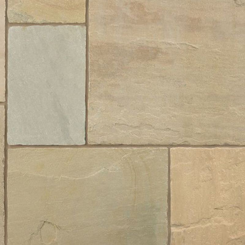 Marshalls Antique Alverno Sandstone Paving Slabs Project Pack Autumn Bronze Multi