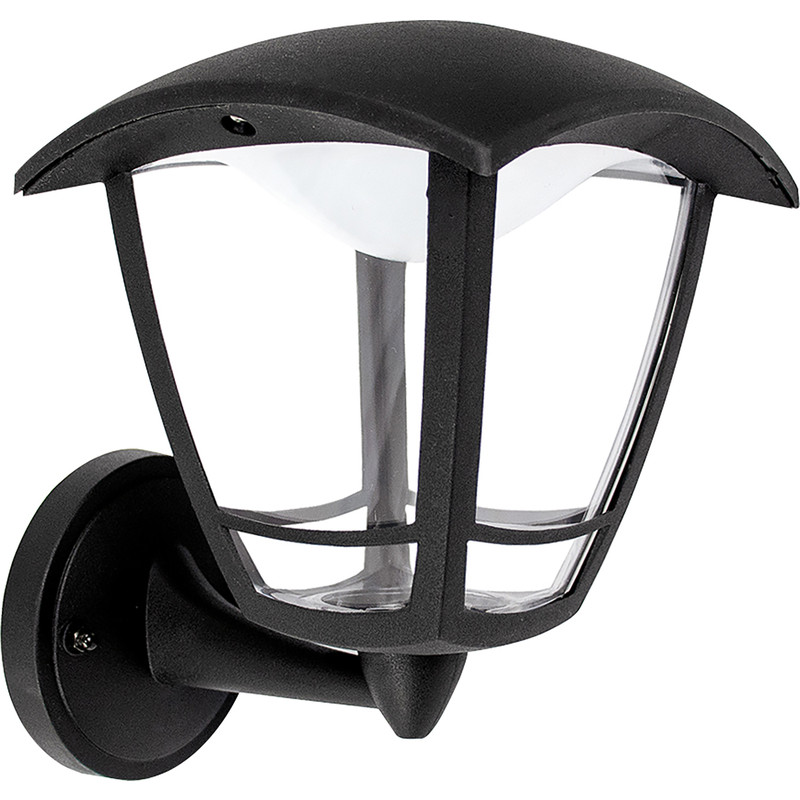 Luceco LED 4 Panel Coach Lantern IP44 8W 640lm Bottom Arm