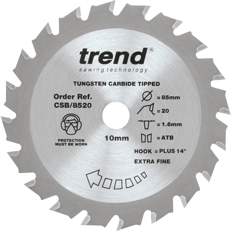Trend Craftpro Mini Sawblade 85 x 20T x 10mm