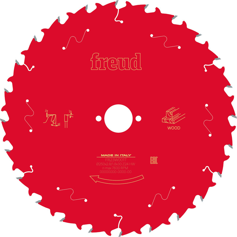 Freud Circular Saw Blade 250 x 30 x T24