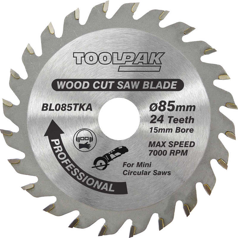 Thin Kerf TCT Blade 85mm x 15mm x 24T