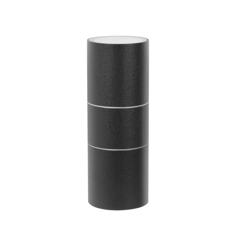 Zink Leto Up & Down Wall Light IP44 2 x GU10 7W Black