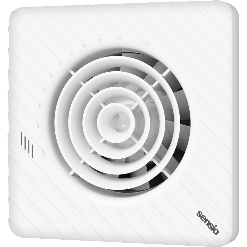 Sensio Drax Wall Ventilation Fan White 100mm