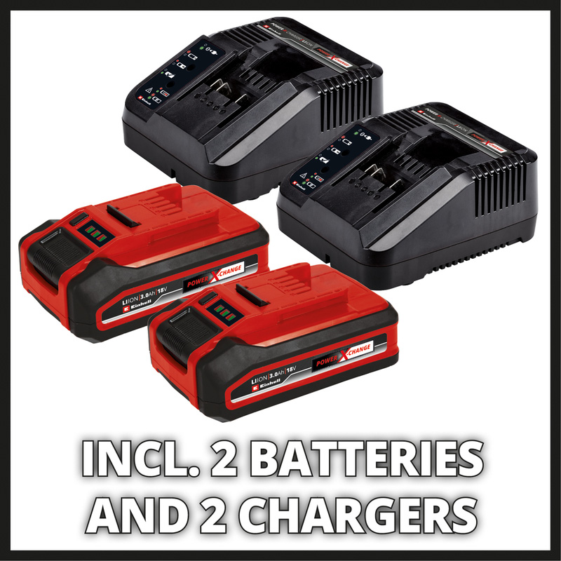 Einhell Power X-Change 36V 34cm RASARRO Lawnmower 2 x 3.0Ah