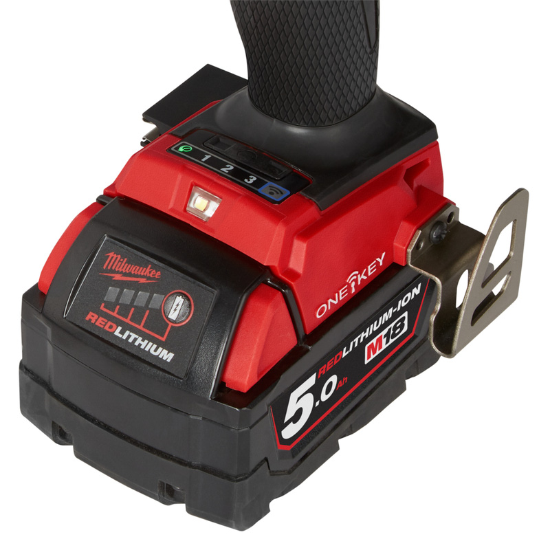 Milwaukee M18 FUEL ONE-KEY Percussion Drill 2 x 5.0Ah