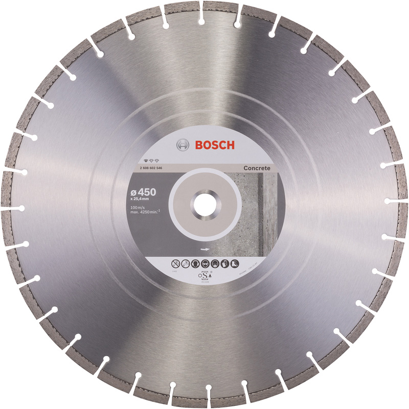 Bosch Concrete Diamond Cutting Blade 450 x 25.4mm