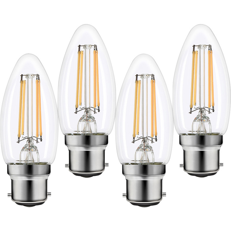 Wessex LED Filament Dimmable Candle Bulb Lamp 3.4W BC  470lm