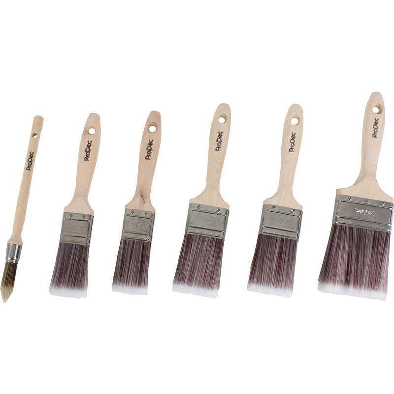 Prodec Premier Paintbrush Set with Free Sash Brush 6 Piece