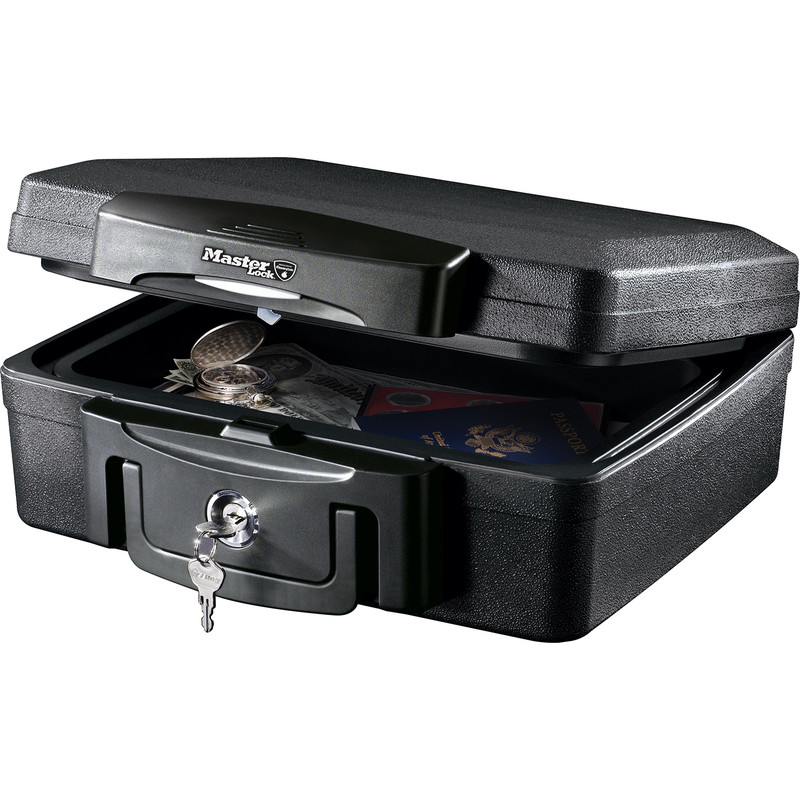 Master Lock Fire and Water Resistant Small Security Chest 4.9L
